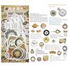 60-Piece Vintage Botanical Sticker Pack, Retro Plant Designs for Handmade Decoration & Journaling