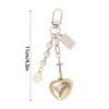 Fashion Heart Bowknot Keychain Pendant Sweet Cute Hanging Decorations Car Keyring Charm for Purse Bag Backpack Handbag