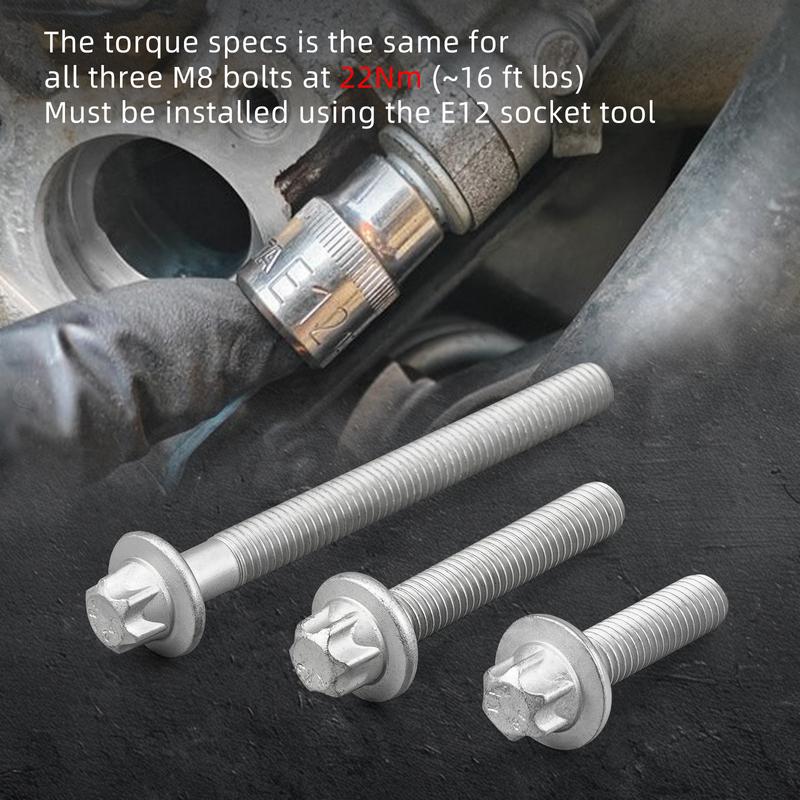 3PCS Engine Oil Filter Housing Bolt Kit For BMW N54 N55 S55 Engines For BMW E90 E91 E92 E93 F30 E60 F10 X3 F25 E83 X5 F15 E70 Z4
