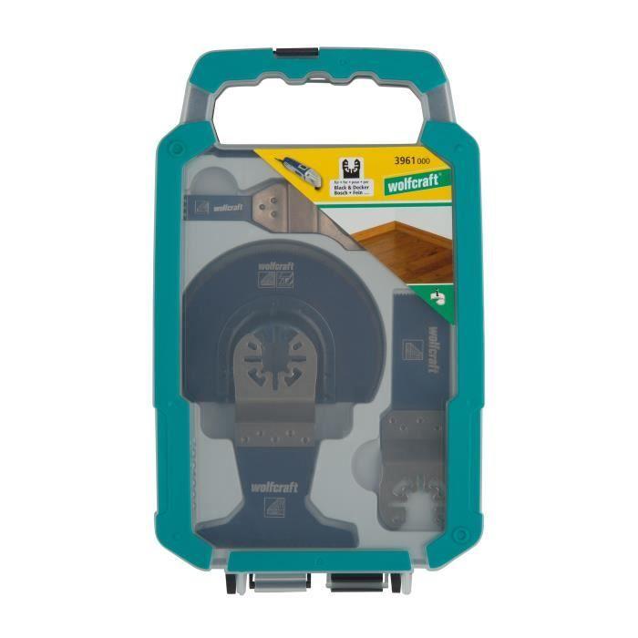 Wolfcraft Jeu d'accessoires multi-outils oscillants 5 pcs PRO 3961000