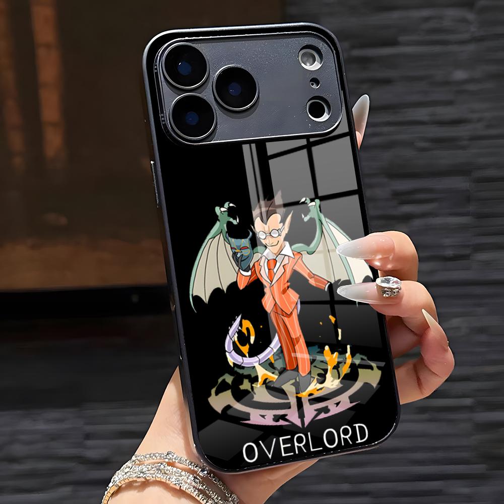 O-Overlords Anime Phone Case For IPhone 17 Pro Max 16 15 14 Pro Max 13 11 X Xs Xr 8 7Plus Glass Cover