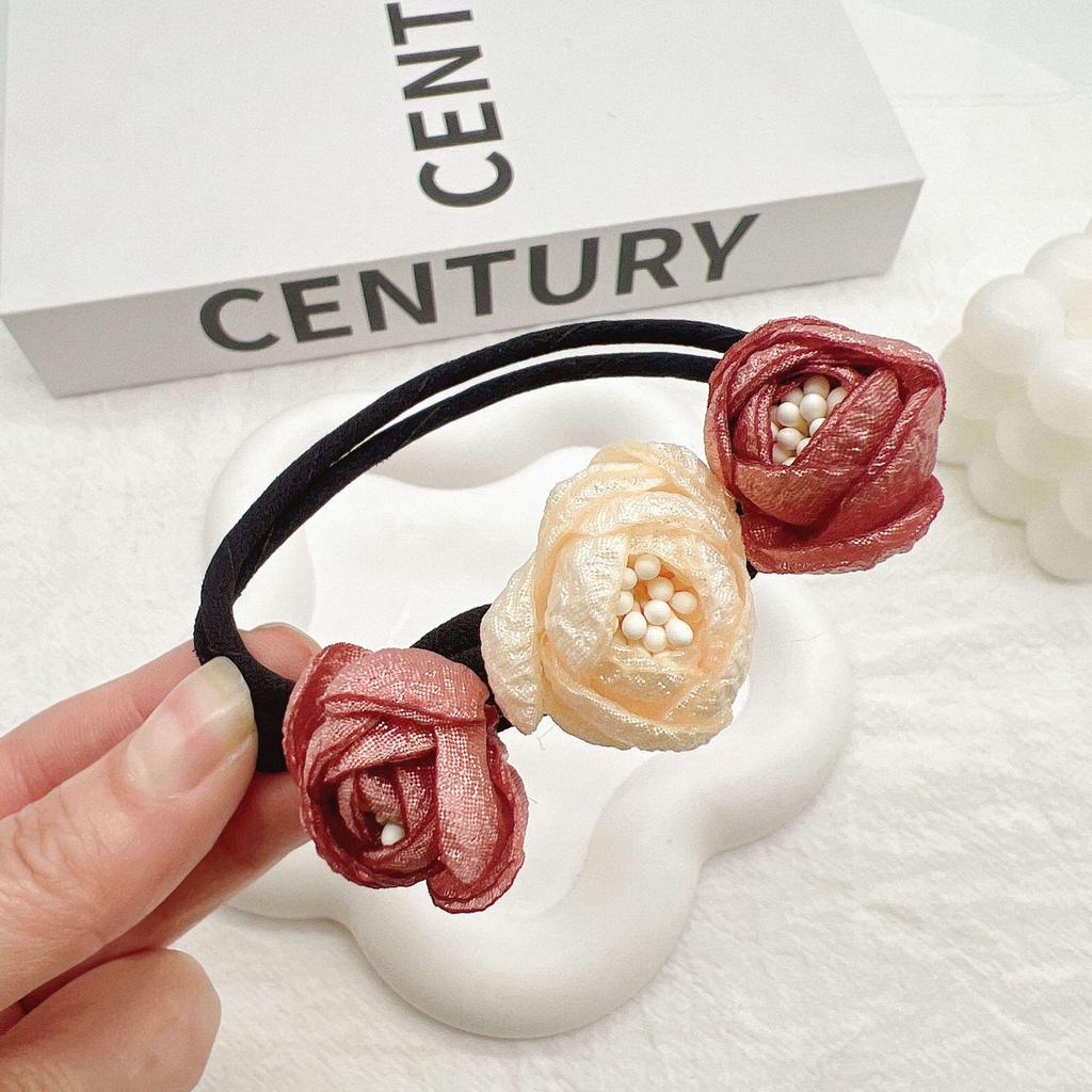 1pc Elegant Pearl Flower Bun Maker Korean Lazy Hair Curler Styling Accessories Hair Style Hairpin Hair Braiding Braider Hairgrip