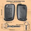 3 Button Genuine Leather Key Ring Case Cover Shell Holder Protect For Volkswagen Golf 7 2015-20  Skoda Fabia 2014-20 Seat Leon