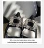 2024 Summer Wizard of Oz Rhinestone Buckle Pointed Toe Backless Heels - Women's One-Strap Closed Sandals