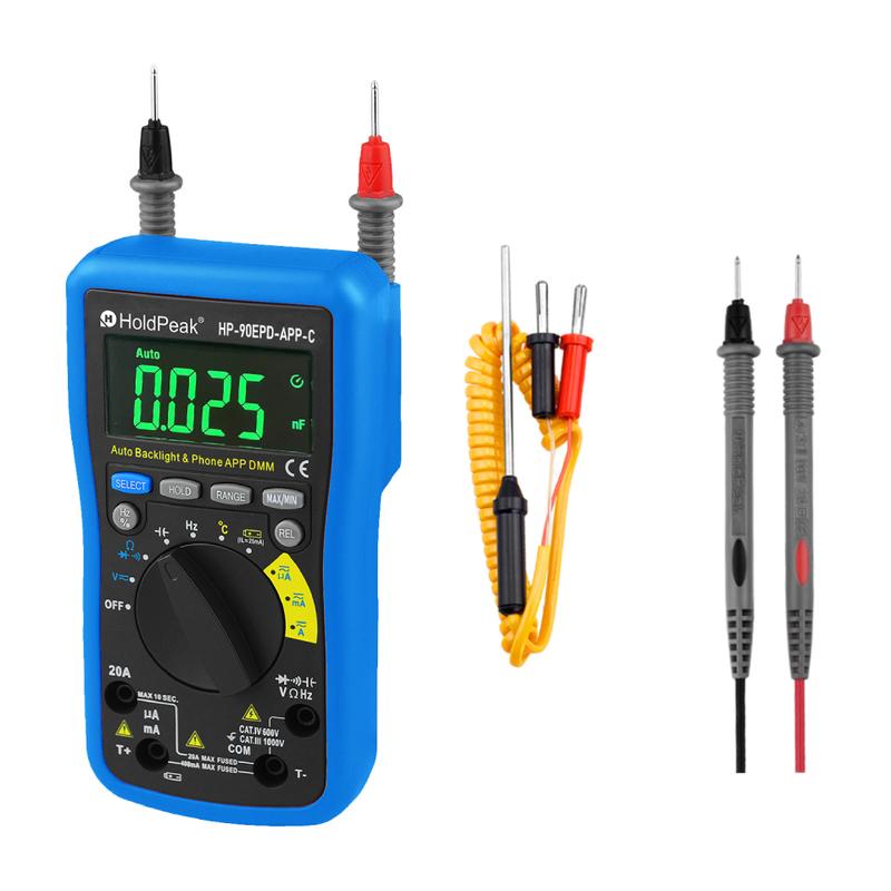 HP-90EPD-APP-C DIGITAL MULTIMETER,Real effective value automatic range digital multimeter with APP function,6000counts digit LCD