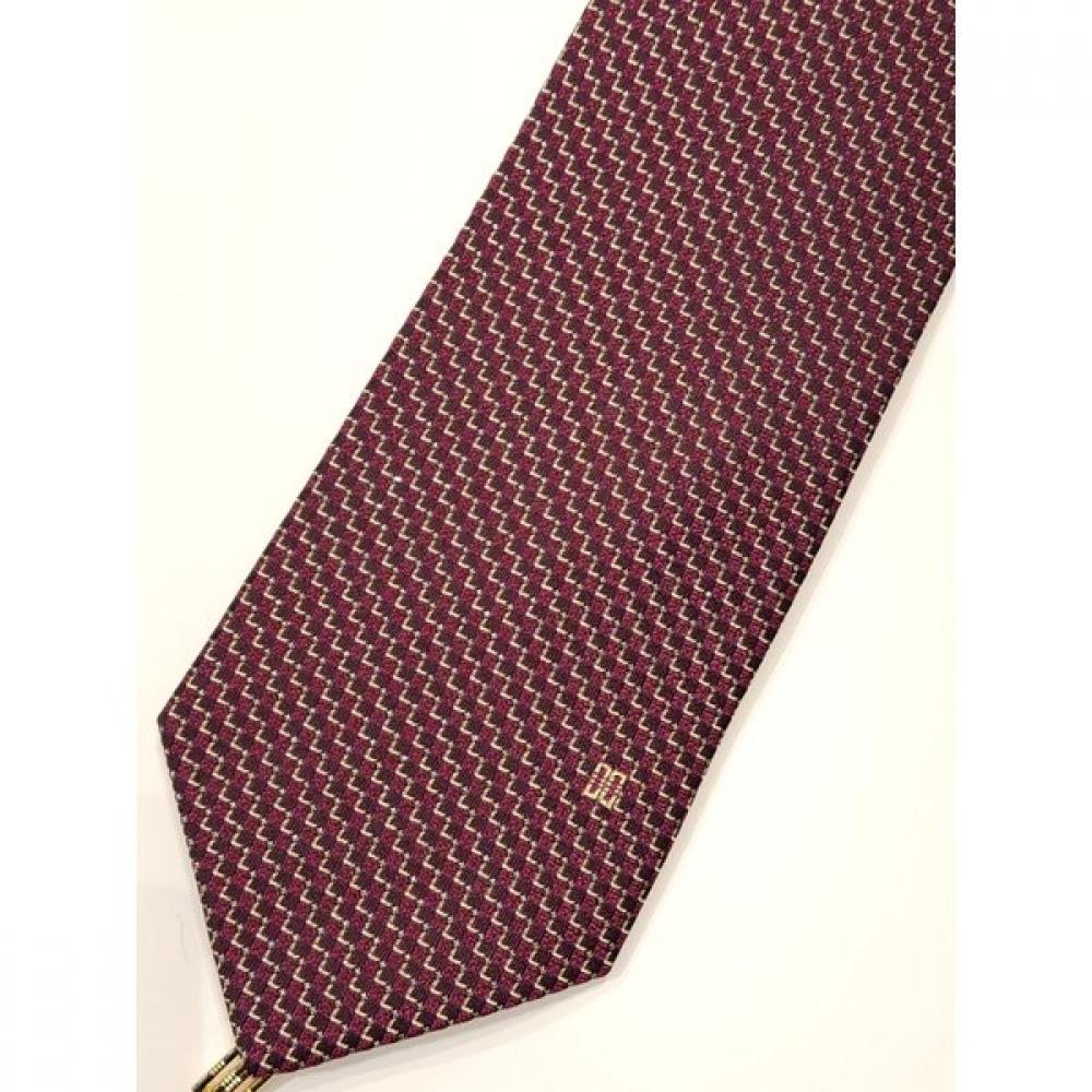 Daks Jacquard Allover Wine Tie Dmg1acf1229r2