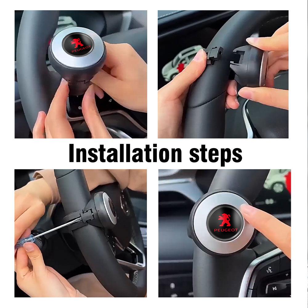Car Steering Wheel Booster Ball 360 Degree Steering Ball Handle Ball Booster for Peugeot 206 307 301 308 3008 207 208 407 408 SW