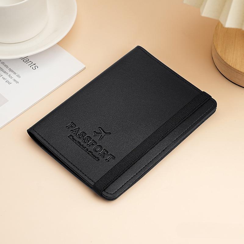 PU Leather Strap Passport Case Multifunctional Passport Holder Ticket Holder ID Card Holder Passport Cover Travel Accessories