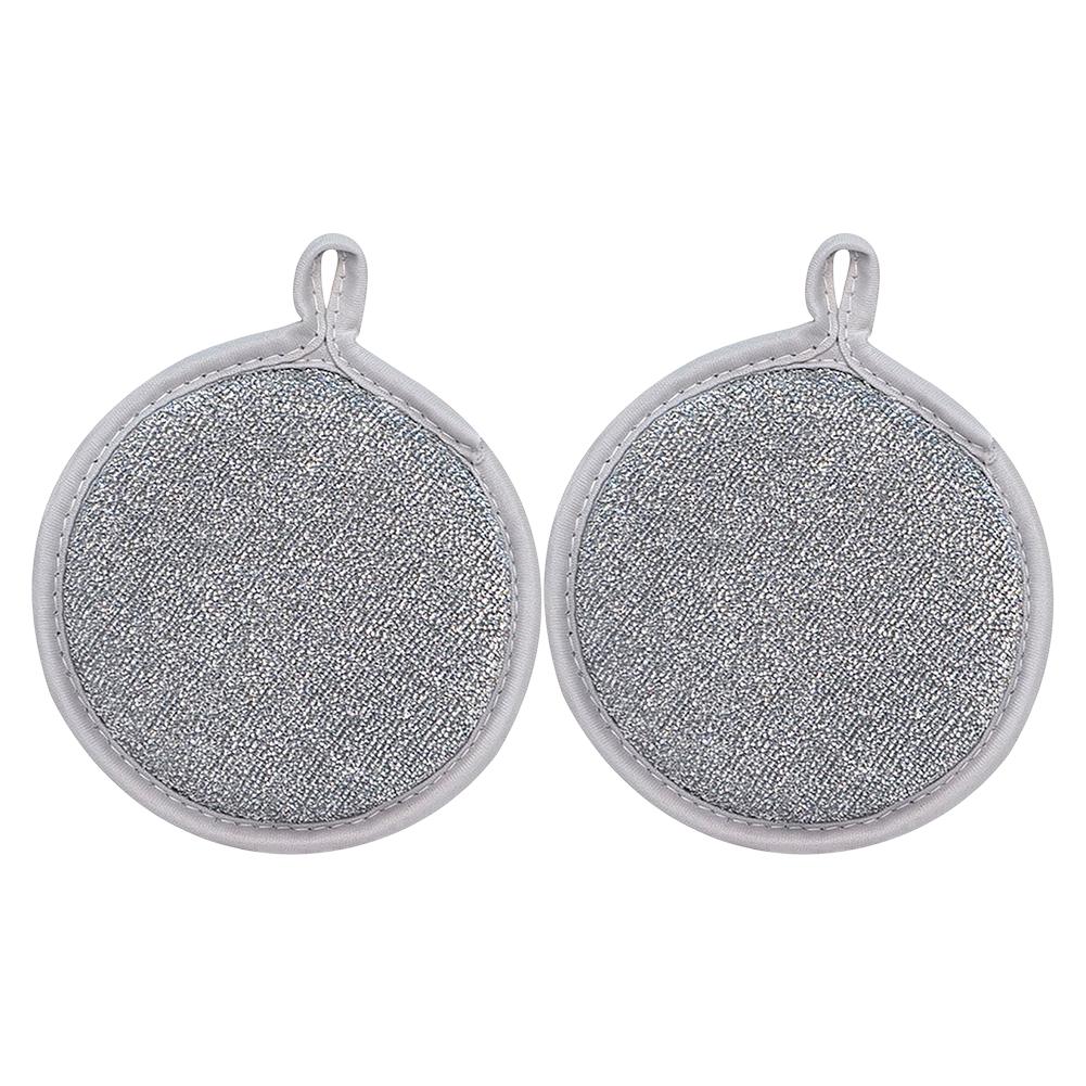 

Double Sided Silver Wire Dishwashing Rags Reusable Pot Cleaner Cleaning Rags Silver Wire Washing Pot Rags Kitchen Cleaning Tools