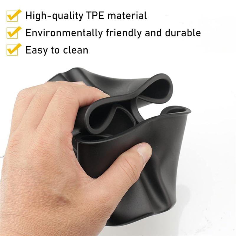 For Cadillac XT6 -2024 Cup Holder ert, Center Console Cup Holder Storage Box TPE Interior Replacement Accessories