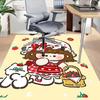 1PC Strawberry Cat Extra Large Non-Slip Floor Carpet, Office, Family, Bedroom, Studio - Large Area Rug Indoor Rugs, Vibrant Colors-A275