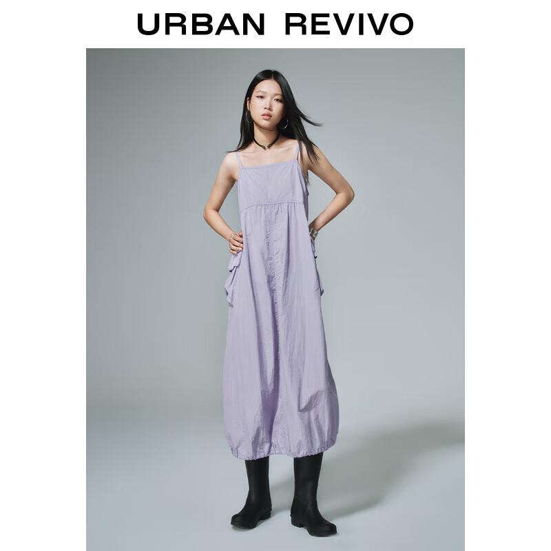 

Женское повседневное платье А-силуэта с карманами и бретелями для работы L