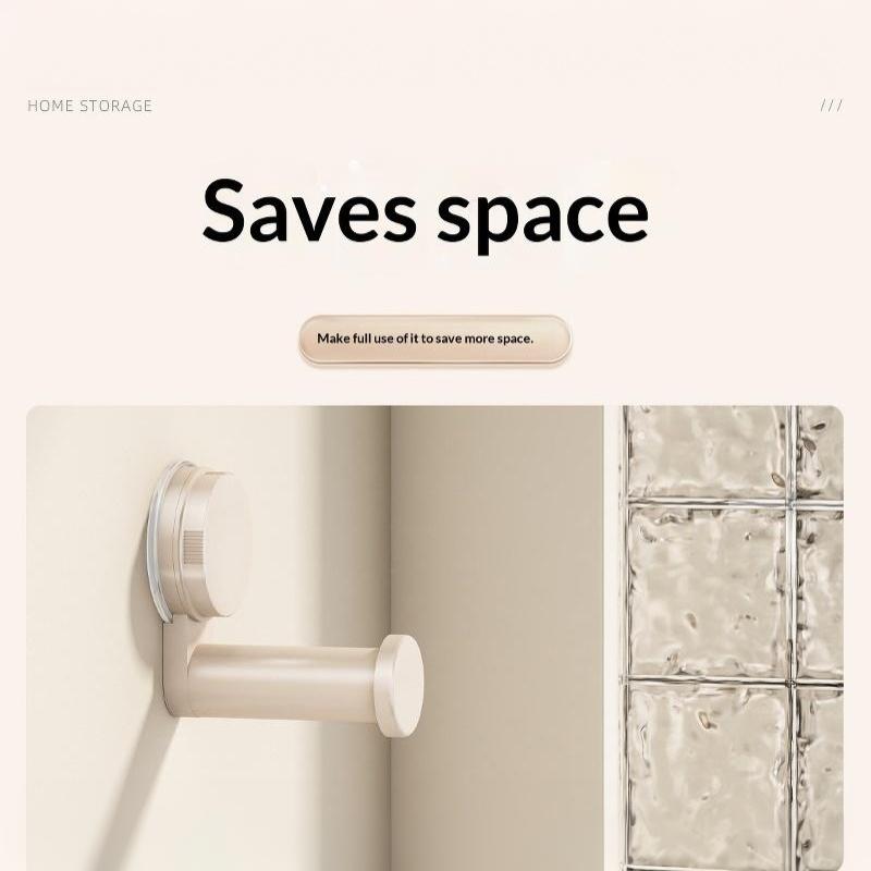 No-Drill Hanger Storage Rack Suction Cup Installation Adjustable Length Rack Retractable Multi-Function Hanger Container