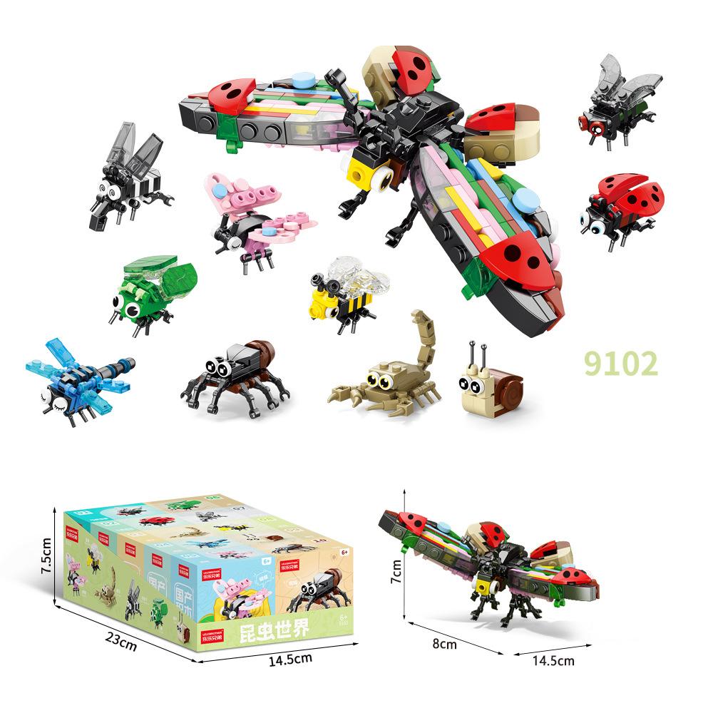 Malé dílky Domácí stavebnice Průhledná hračka mořský život Kompatibilní Lego Puzzle Sestavení Dětský dárek