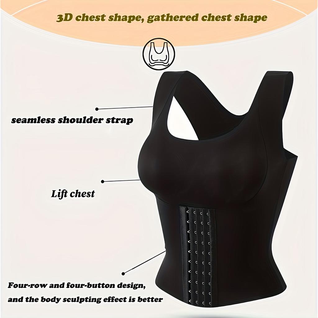 Durable And Safe 3-In-1 Shapewear Women'S Sports Underwear Corset Suitable For Running Fitness Yoga Daily Commute(M-3Xl)