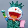 20cm/7.87in Anime Doraemon Figure Doraemon Cosplay Statue of Liberty Action Figures Pvc Statue Collection Model Toys Gifts
