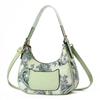 Women's French Style Paisley Print Hobo Bag, 2-in-1 Underarm Shoulder & Crossbody Bag, Vintage Floral Print Casual Handbag for Ladies