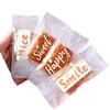 100Pcs Transparent Letter Printed Biscuit Handmade Cookie Toffee Nougat Crisp Baking Machine Seal New Year Candy Gift Bags