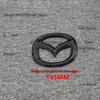 Car Front Grille Badge Trunk Emblem For NEW Mazda 3 Axela 2014 15 16 17-2025 black Carbon fiber Head Rear Body Decal Accessories k1