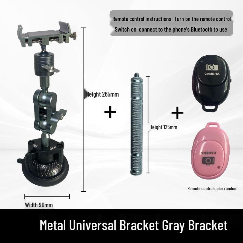 Anti-Shake Suction Cup Phone Holder for Car and Sports Live Streaming