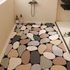 Bathroom Non-Slip Mat Can Be Cut Silk Ring Toilet Floor Mat Hollow Anti-Drop Drain Mat Children'S Shower Bath Foot Mat