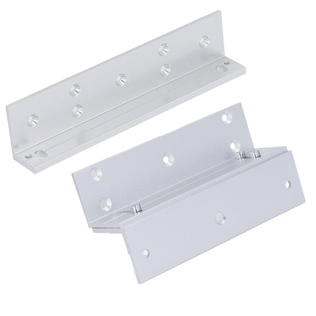 Electric Magnetic Lock Z L Bracket 180KG Holding Force 168mm Aluminum Alloy Electromagnetic Lock Bracket Set for Inward