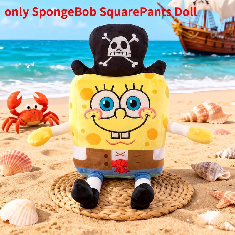 Spongebob Squarepant Patrick Star Plush Toy With Pirate Style Design For Kids Gift And Collectible