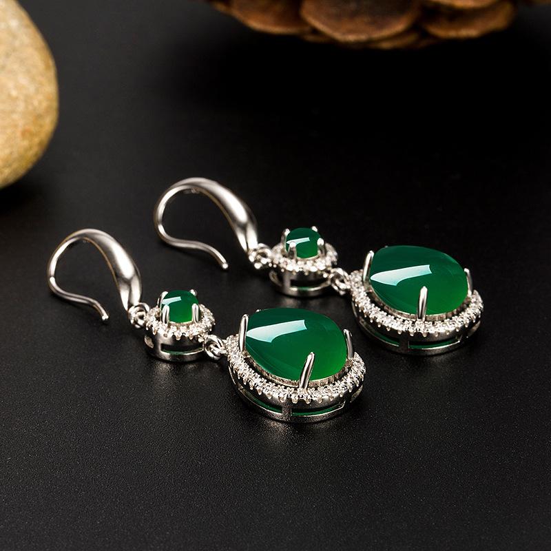 Sace Gems Klasické zirkónové náušnice zo zliatiny medi pre ženy ako darčeky na svadobnú párty