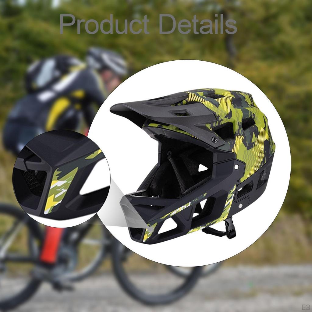 Full Face Bike Helmet Protective Gear Cap Cycling for Outdoor