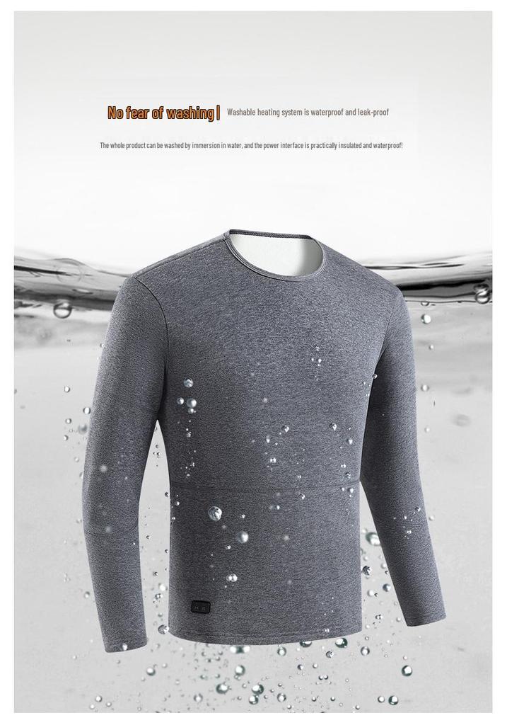 Unisex Heated Suit: Large Size, 30-Zone Thermal Underwear for Warmth, Cold Protection & Constant Temperature