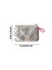 1PC autumn and winter bow silver gloss makeup bag small portable cute earphone data cable storage bag wallet