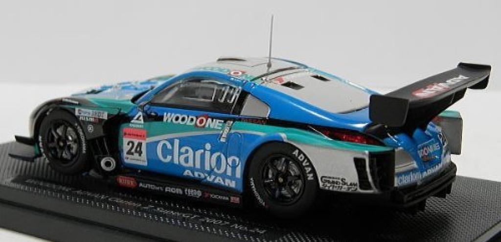 Ebro Wood One Clarion Z Late Model Super GT500 2007 Finished Product 1/43 Blue/Green