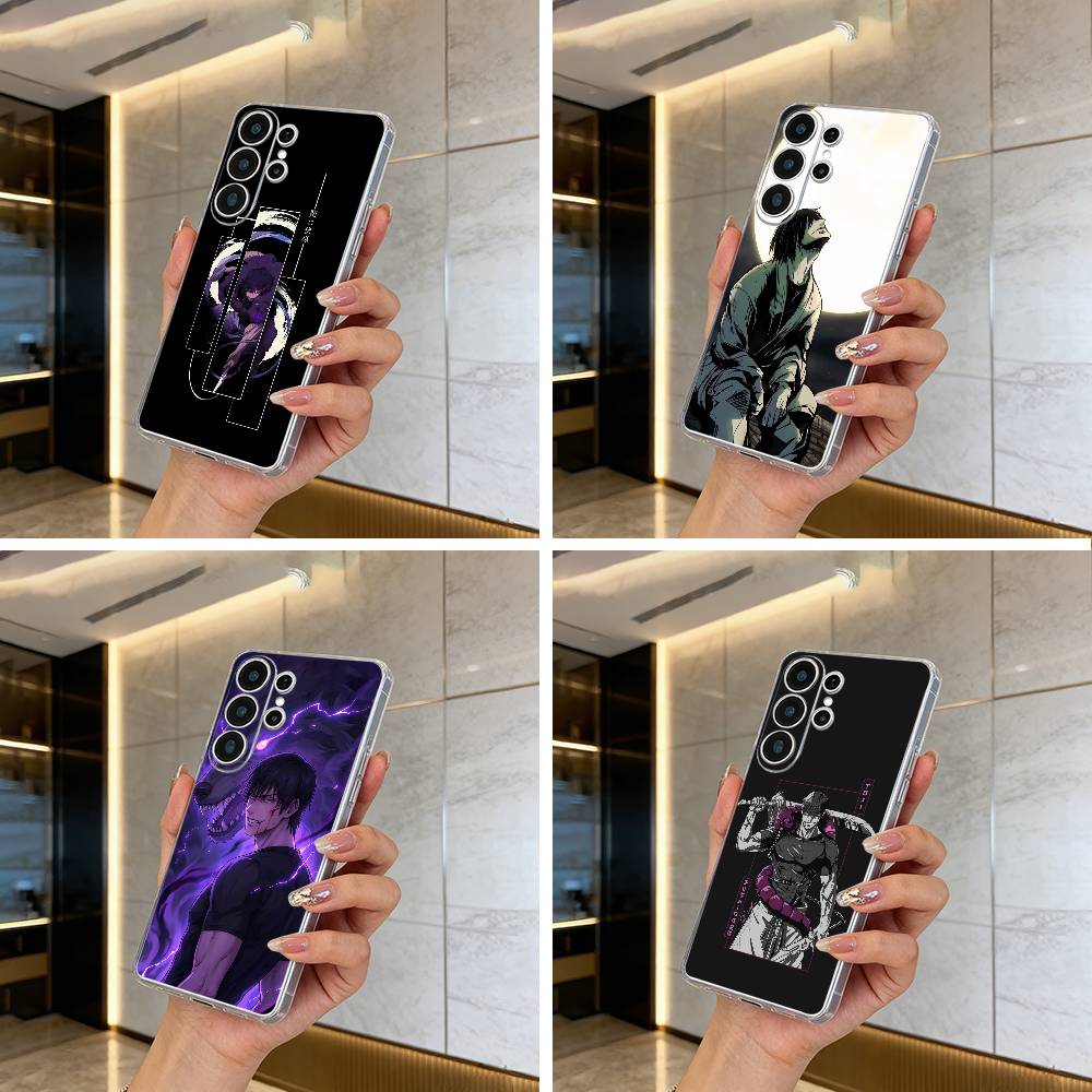 Charismatic villain-Fushiguro Toji Clear Phone Case for Samsung S25, S24, S21, S22, S23, S30, Ultra, S20, Plus, FE, Lite