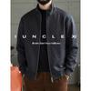 Men's Suede-Feel Fleece Stand-Collar Zip Sweatshirt