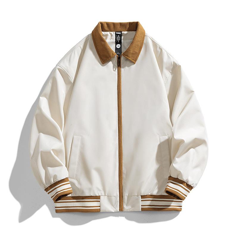 

Осенняя куртка Корейская версия с лацканами с вышивкой Мужская повседневная куртка XXXXXL