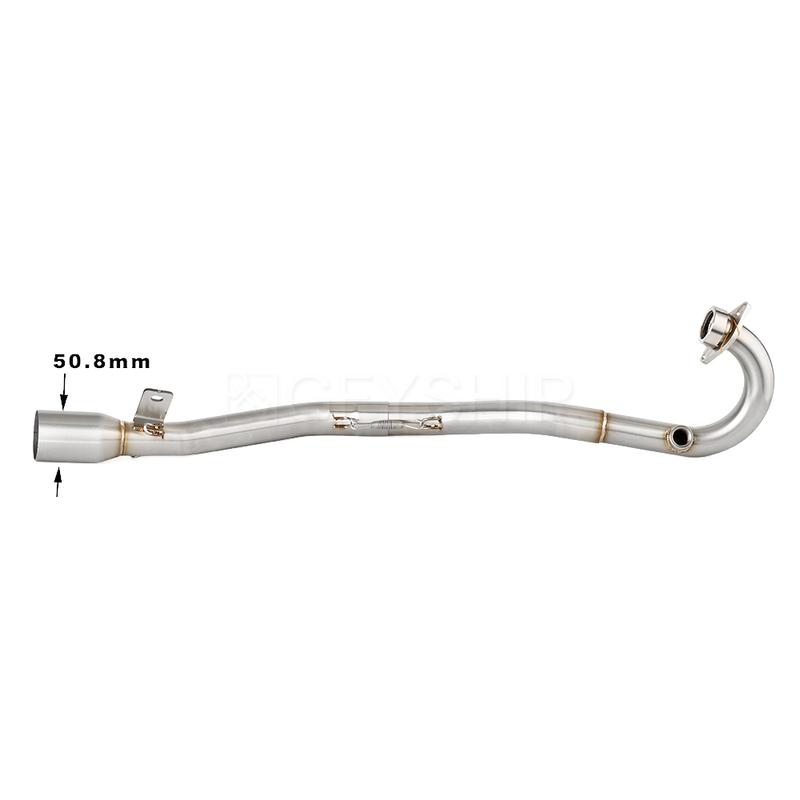 For Aprilia For Kawasaki For Keeway For SINNIS All Models Based QML125GY-2B Motorcycle Exhaust Header Link Pipe 51MM Slip-on