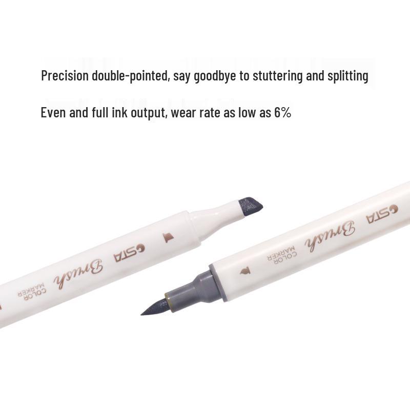 STA Soft-Tip Oil-Based Dual Alcohol Markers, Fade-Resistant, Quick-Drying, Stackable, 168 Colors.