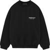 Fear of God Essentials Fleece Crewneck II Black Men Tops 192HO246260F