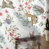 Watercolor Rabbit Flowers Easter Spring Sheer Curtains For Living Room Kitchen Window Curtains Bedroom Tulle Voile Curtains