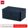 AE205 Fingerprint PU Leather Jewelry Safe Box