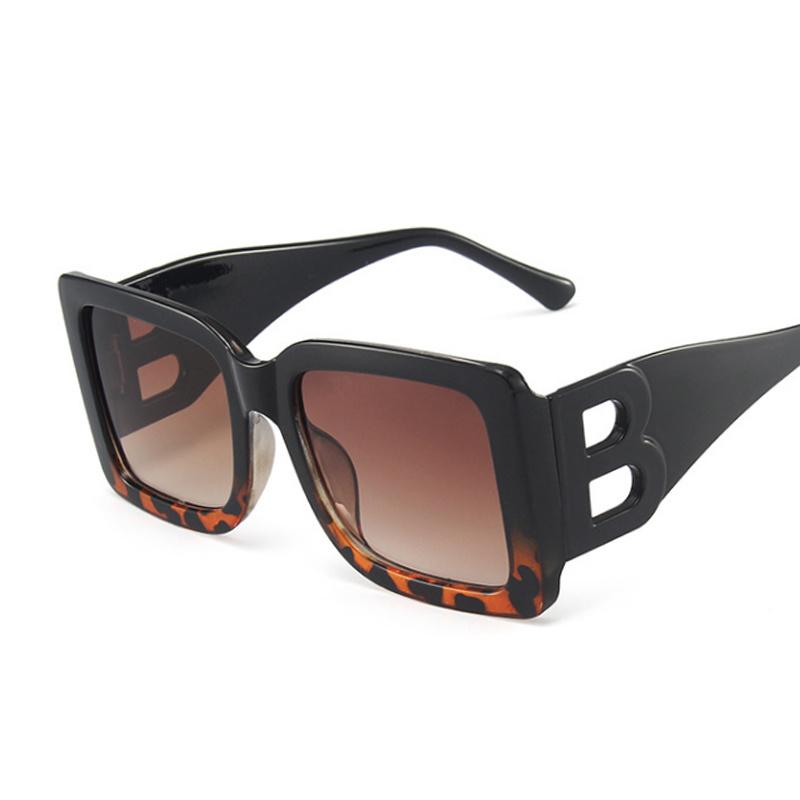 Oversized Square Vintage Sunglasses Fashion Designer Brand Cat Eye Sun Glasses for Women Stylish Oculos De Sol