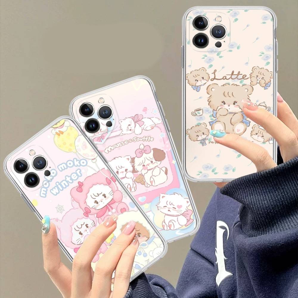 Famous Cute M-Mikko C-Characters For IPhone 17 Air 16 Pro Max 15 14 13 12 11 Plus Phone Case