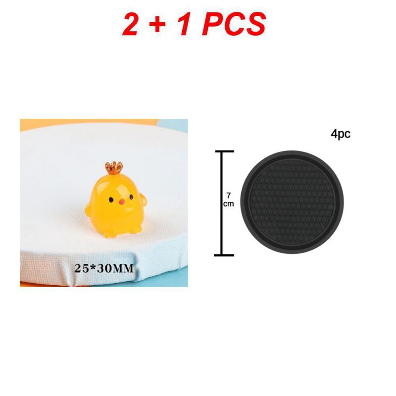 Black Car Auto Cup Holder Anti Slip Insert Coasters Pads Interior Accessories Universal Fits Perfectly For Most Cups