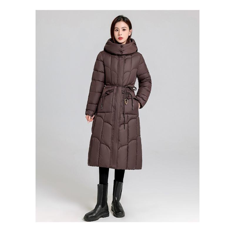 

Легкая пушистая теплая холодная свободная длинная высококачественная ткань повседневная спортивная куртка большие карманы хлопковая куртка пальто 7XL темно-коричневого