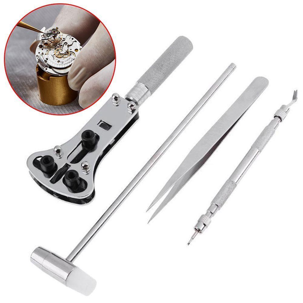 144/147 STÜCKE mit Tragetasche Uhren Reparaturset Uhrenöffner Werkzeug Uhrmacher Reparatur