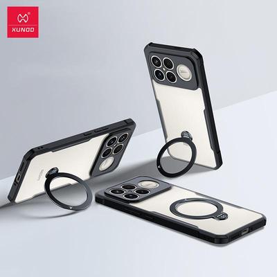 XUNDD Für Xiaomi Poco F8 Ultra Pro Hülle Luxuriöses Stoßfestes Gehäuse Transparente Rückseite Mit Drehbarem Magnetischem Halter