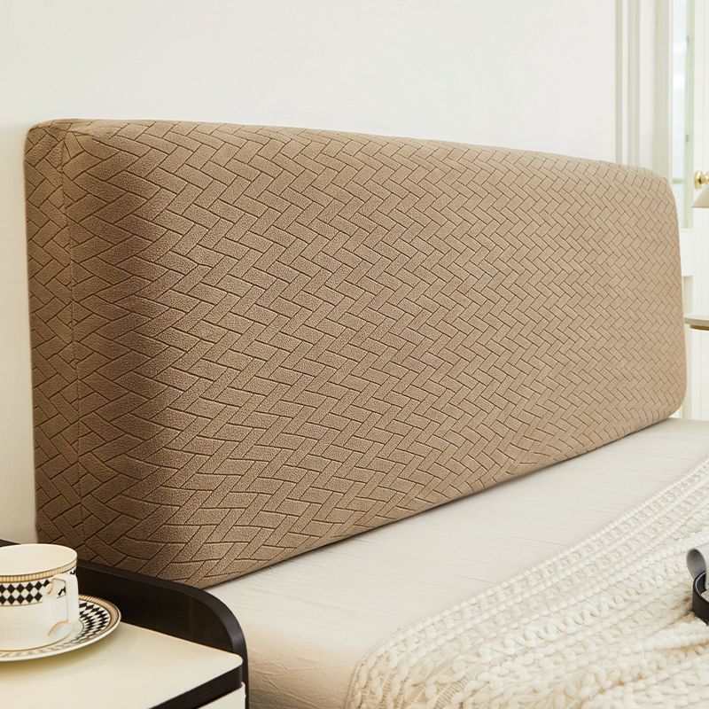 Jacquard Velvet Elastic Bedhead Cover All-inclusive Bedroom Home Bedside Backrest Protection Headboard Dust Cover
