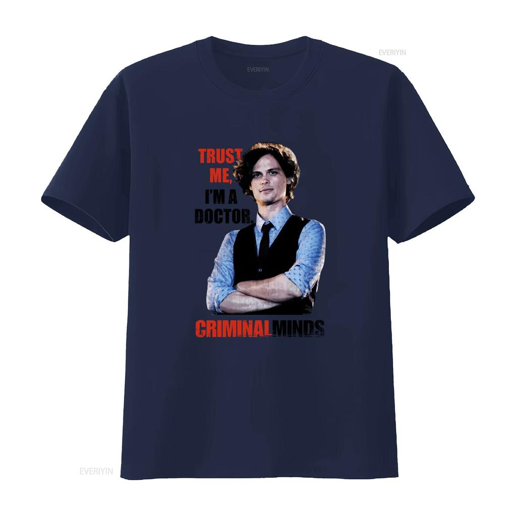 Criminal Minds Vertrau mir, ich bin Arzt T-Shirt Baumwolle TV-Serie Fan vintage Gewaschen Atmungsaktiv Leicht Weich Grafik Stilvoll