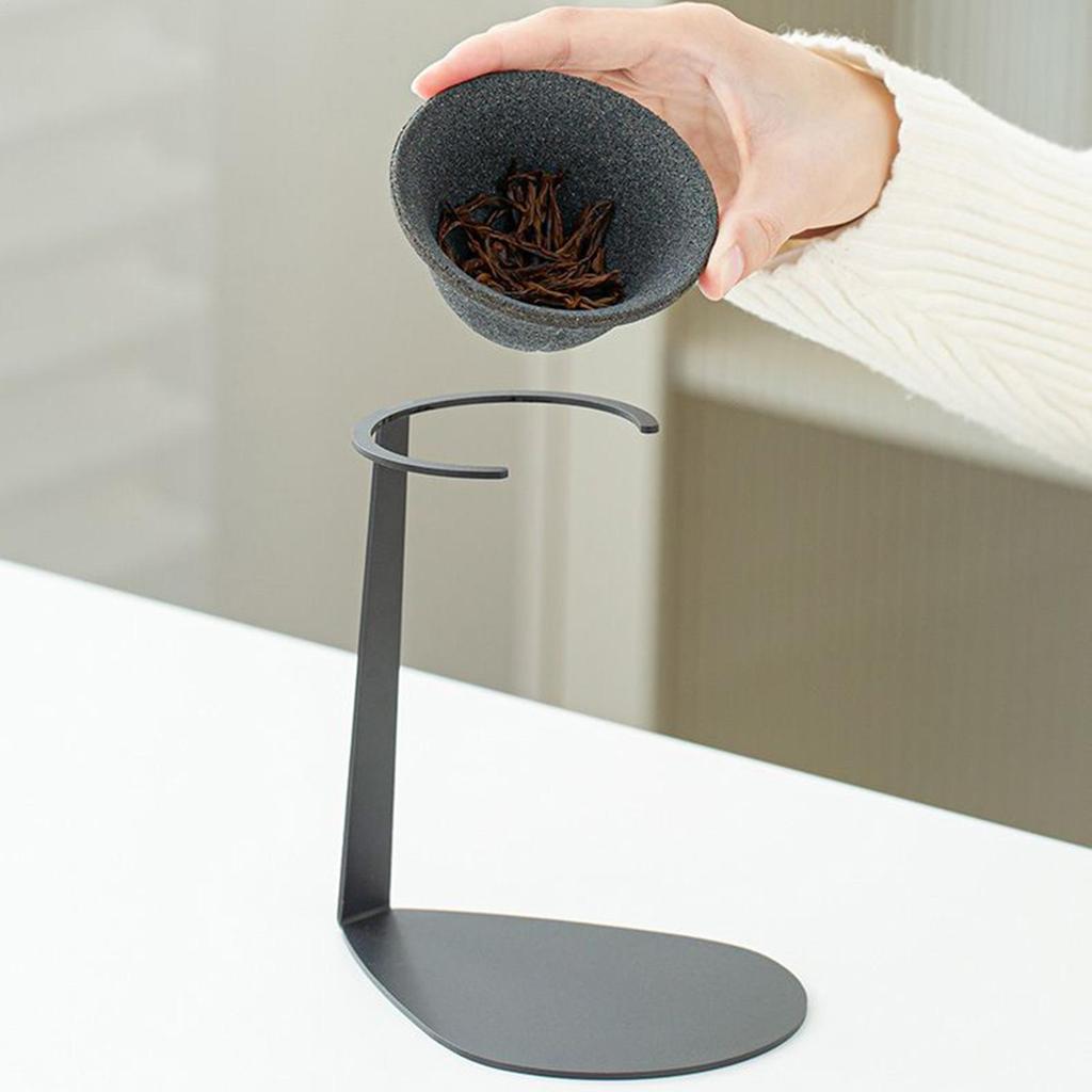 Ceramic Coffee Strainer Modern High Precision Loose Leaves Tea Strainer with Stand for Beginners Adults Beverage Enthusiasts