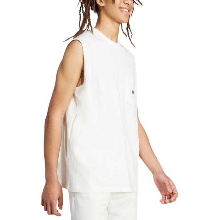 New Adidas SS25 Tank Top Men's Jade White JL9237